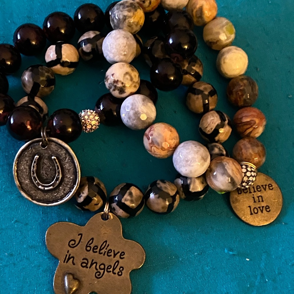Handmade bracelet with charms